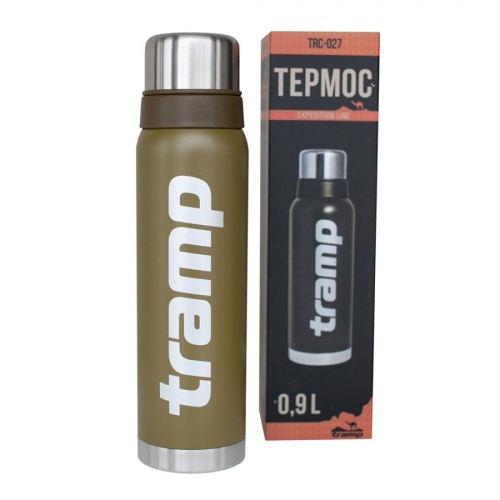 Термос TRAMP Expedition line 0.9 л.  Оливковый фото 4