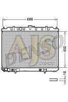 Радиатор двигателя Denso Nissan X-Trail T30 QR25DE 02-13