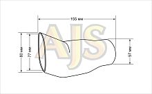 Насадка на глушитель 57x77x155
