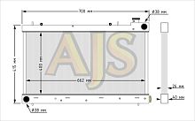 Радиатор алюминиевый Subaru Forester SF5 атмо 26мм AT AJS