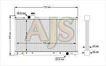 радиатор алюминиевый Toyota Altezza Gita 2JZGE 50мм AT AJS