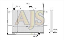 Радиатор алюминиевый Toyota Land Cruiser 100 2UZ 50mm AT AJS