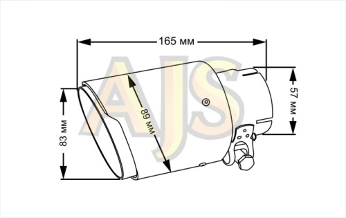 Насадка на глушитель Akrapovic style с карбоном 54мм, 89мм.