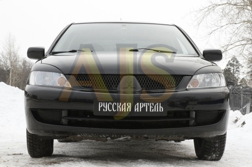 Mitsubishi Lancer IX 2005—2007 Накладки на передние фары классик (реснички) комплект 2 шт фото 3