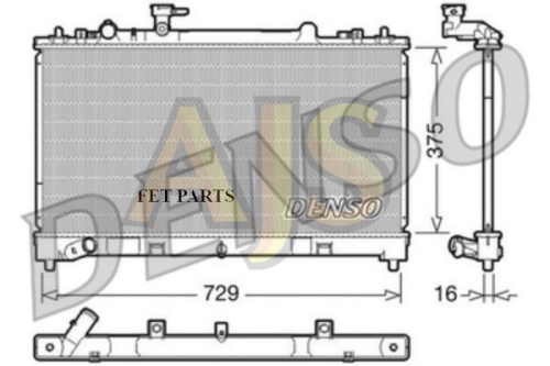 Радиатор двигателя Denso Mazda 6 GH L5-VE 07-12