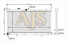 Радиатор алюминиевый Subaru Impreza GDB 60мм 3 слоя MT AJS