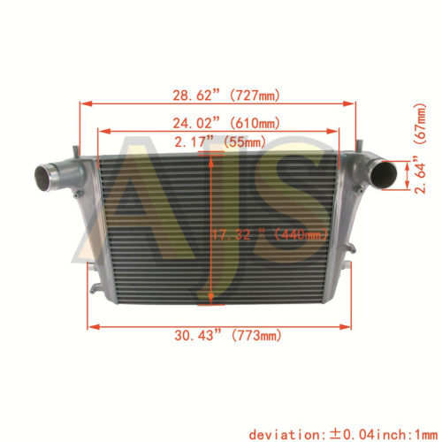 Интеркулер VW Golf MK5, MK6, Passat B6, Audi TT Wagner style фото 4