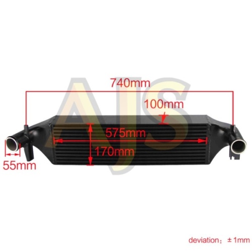 Интеркулер VW Polo, Audi A1 1.4, 1.6, 2.0 TSI Wagner style