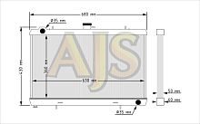 Радиатор алюминиевый Nissan Silvia S13, 180SX 50мм MT AJS