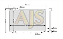 радиатор алюминиевый Toyota Supra JZA80 80мм AT AJS