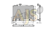 Радиатор двигателя Denso Mazda CX7 ER L3-VDT 07-11