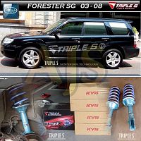 Triple S пружины под занижение Subaru Forester SG