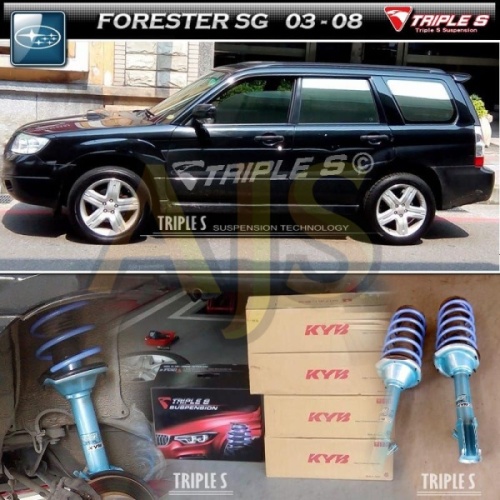 Triple S пружины под занижение Subaru Forester SG