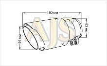 насадка на глушитель Akrapovic style с карбоном 64мм, 89мм.