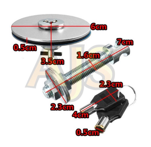 Замки капотные с шаровой защелкой и ключом