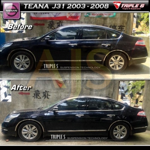 Triple S пружины под занижение Nissan Teana J31 (05-09)