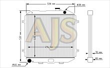 Радиатор алюминиевый УАЗ 469 70мм MT AJS