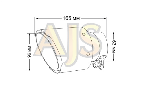 Насадка на глушитель Akrapovic style с карбоном 63мм, 102мм. фото 2