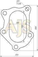 Taiko прокладка турбины, на выпуск Subaru EJ20 EJ25 5 отверстий