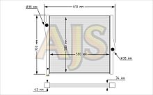 Радиатор алюминиевый BMW X5 E70 34мм AT AJS