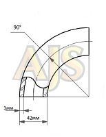 отвод 42*3 90гр SS304