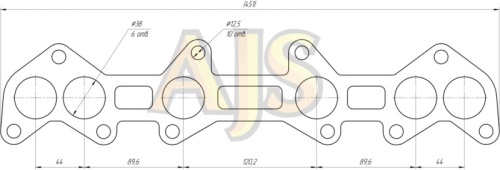 Taiko Фланец под коллектор Toyota 1JZGTE VVTI OEM 1714188410