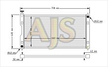 Радиатор алюминиевый Subaru Impreza Crosstrek 40mm AT AJS