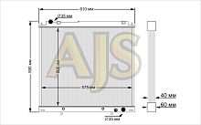 радиатор алюминиевый MMC Delica 4m40 40мм AT AJS