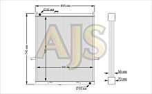 Радиатор алюминиевый Nissan Patrol Y61 TB48 56mm AT