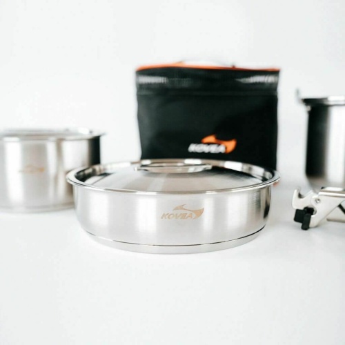 Набор посуды Kovea KOVEA TRIPLE STAINLESS COOKWARE-L фото 4