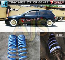 Triple S пружины под занижение Honda Civic EG, EK