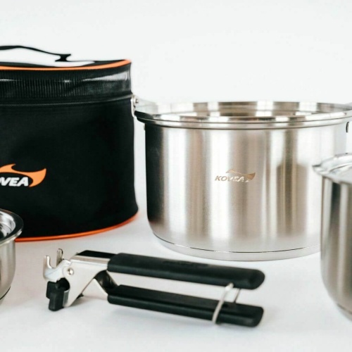 Набор посуды Kovea KOVEA TRIPLE STAINLESS COOKWARE-L фото 3