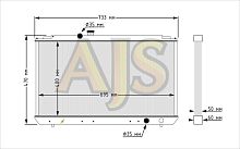 Радиатор алюминиевый Toyota Mark 2 JZX110 50мм АT AJS