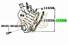 Toyota нижняя крышка ремня ГРМ 1130246021