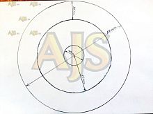 Диск сцепления керамический универсальный AJS №1 (OD202, ID40)