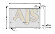 радиатор алюминиевый Nissan Infiniti FX35 40мм AT AJS
