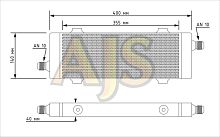 Масляный радиатор M style 355x140x40